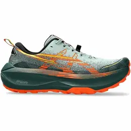 ASICS: Зелёные кроссовки 