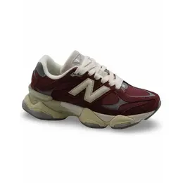 New Balance: Бордовые кроссовки 