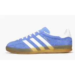 adidas: Голубые кеды  Gazelle Indoor