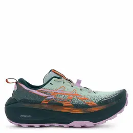 ASICS: Зелёные кроссовки 