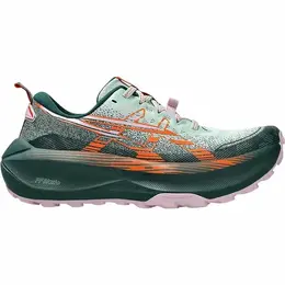 ASICS: Зелёные кроссовки 