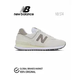 New Balance: Бежевые кроссовки  574