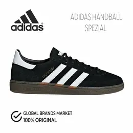 adidas: Чёрные кеды  Handball Spezial
