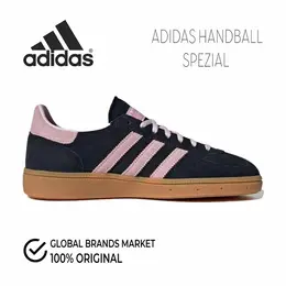 adidas: Чёрные кеды  Handball Spezial