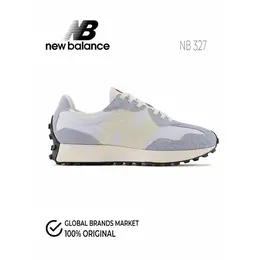 New Balance: Голубые кроссовки  327