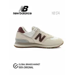New Balance: Бежевые кроссовки  574