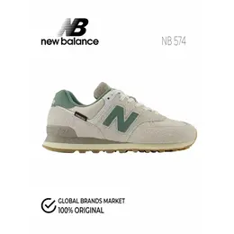 New Balance: Бежевые кроссовки  574
