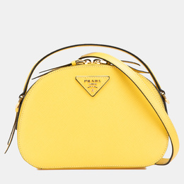 Prada: Жёлтая сумка 