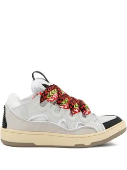 Lanvin: Белые кроссовки  Curb