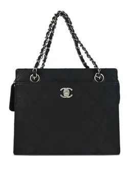 CHANEL Pre-Owned: Чёрная сумка 