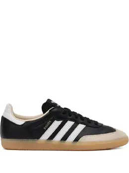 adidas: Чёрные кроссовки  Samba