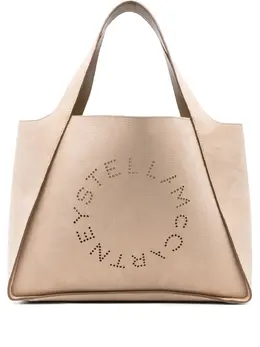 Stella McCartney: Бежевая сумка-шоппер 