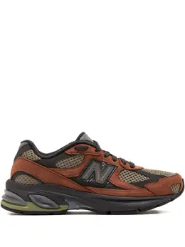 New Balance: Коричневые кроссовки 