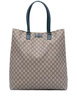 Gucci Pre-Owned: Голубая сумка-шоппер 