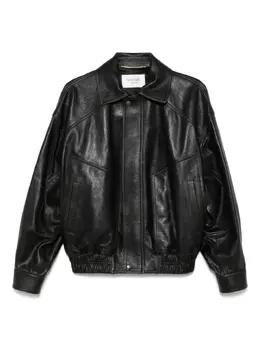 Saint Laurent: Кожаная куртка 