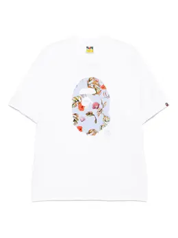 A BATHING APE®: Белая футболка 