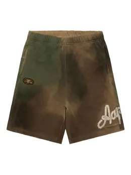 AAPE BY *A BATHING APE®: Коричневые шорты 