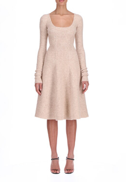 Ermanno Scervino: Коричневое платье 