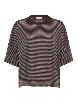 Brunello Cucinelli: Футболка в полоску 