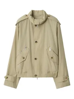Burberry: Бежевая куртка 