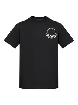 Moncler: Футболка с принтом 