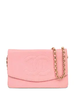CHANEL Pre-Owned: Розовый кошелёк 