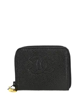CHANEL Pre-Owned: Чёрный кошелёк 