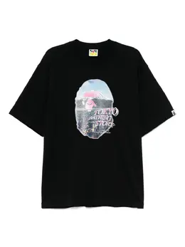 A BATHING APE®: Чёрная футболка 