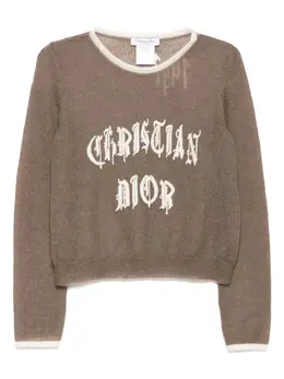 Christian Dior Pre-Owned: Коричневый топ 
