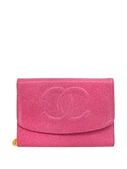 CHANEL Pre-Owned: Розовый кошелёк 