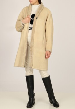 Isabel Marant: Бежевая дублёнка 