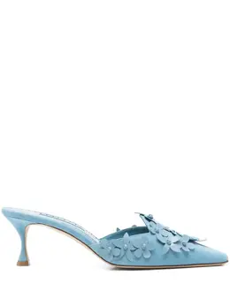 Manolo Blahnik: Светлые сабо 