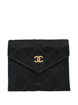 CHANEL Pre-Owned: Чёрный кошелёк 