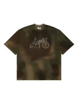 AAPE BY *A BATHING APE®: Зелёная футболка 