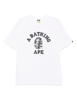 A BATHING APE®: Белая футболка 