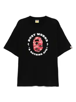 A BATHING APE®: Чёрная футболка 