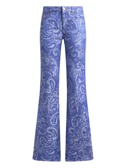 ETRO: Жаккардовые джинсы 