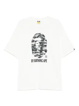 A BATHING APE®: Белая футболка 