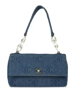 CHANEL Pre-Owned: Синяя сумка 