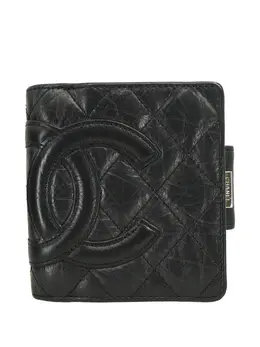 CHANEL Pre-Owned: Чёрный кошелёк 