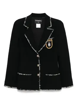 CHANEL Pre-Owned: Чёрная куртка 