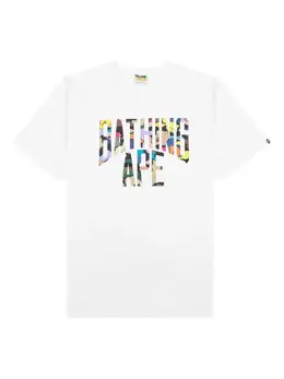 A BATHING APE®: Белая футболка 
