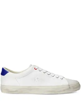Polo Ralph Lauren: Белые кроссовки 