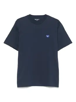 Carhartt WIP: Голубая футболка 