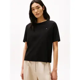 TOMMY HILFIGER: Чёрная футболка 
