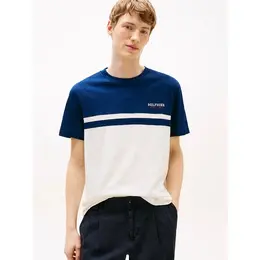 TOMMY HILFIGER: Синяя футболка 
