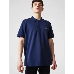 LACOSTE: Синее поло 