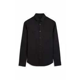 Armani Exchange: Чёрная рубашка 