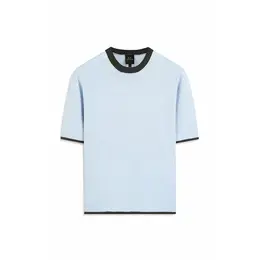 Armani Exchange: Голубой свитер 