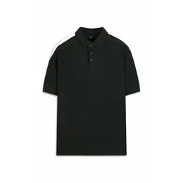 Armani Exchange: Зелёное поло 